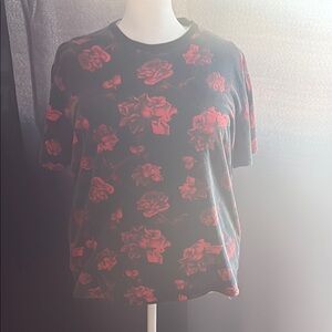 Rose print T-shirt